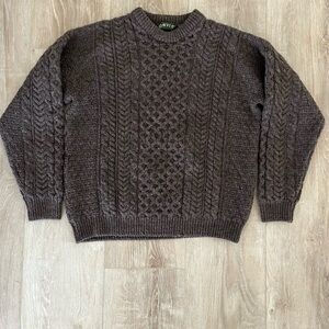 Orvis Men's Dark Brown Crewneck Sweater